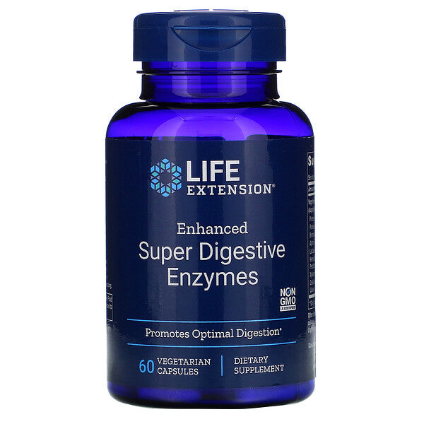 Life Extension, Enhanced Super Digestive Enzymes, 60 Vegetarian Capsules