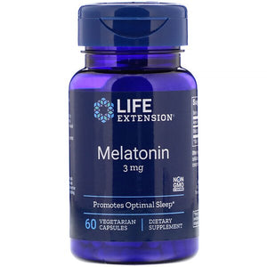 Life Extension, Melatonin, 3 mg, 60 Vegetarian Capsules