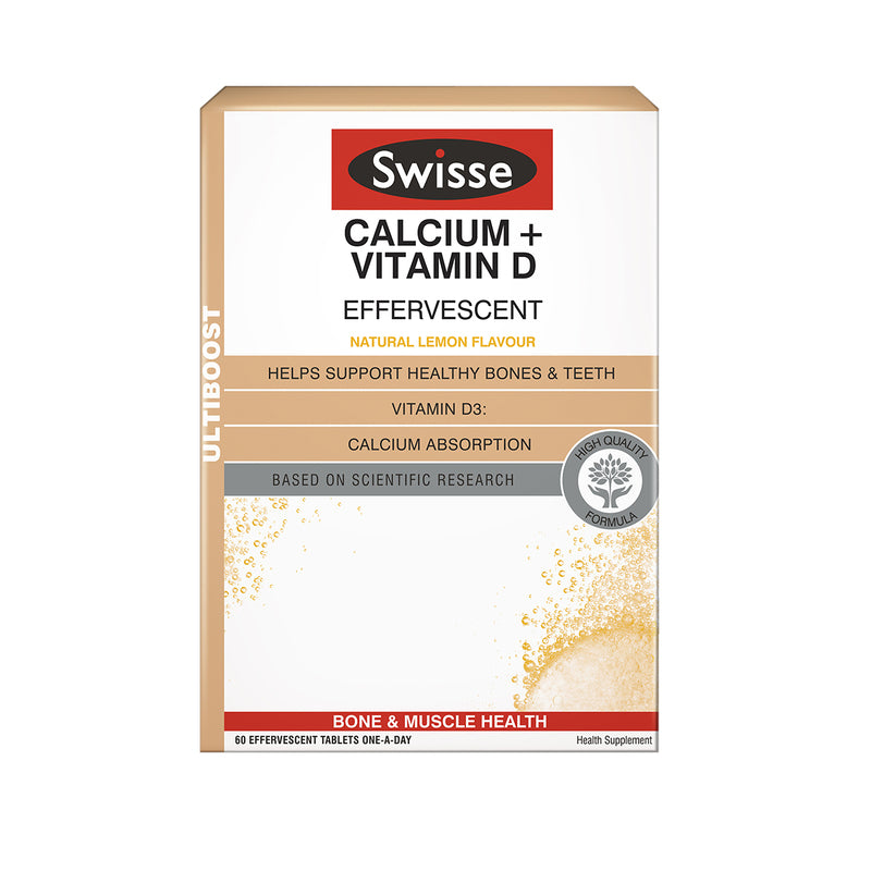 Swisse Calcium+Vitamin D Effervescent 60pcs