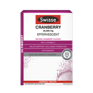 Swisse Cranberry Effervescent 60pcs