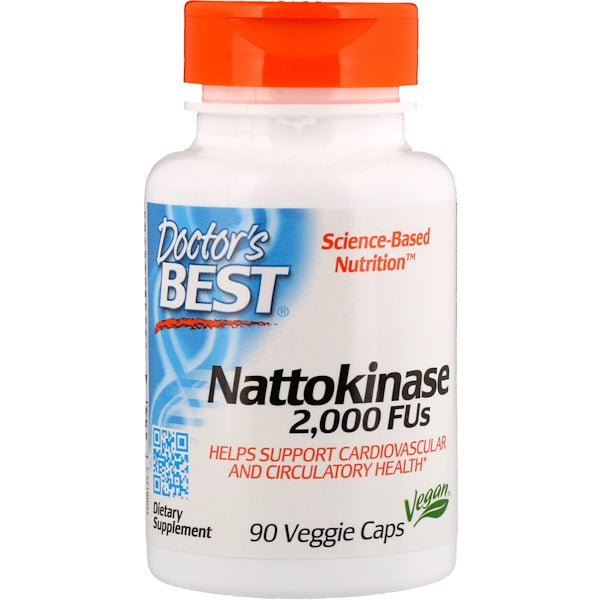 Doctor's Best, Nattokinase, 2,000 FUs, 90 Veggie Caps