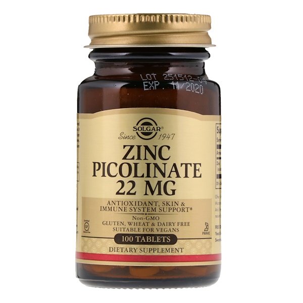 Solgar, Zinc Picolinate, 100 Tablets