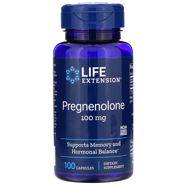 Life Extension, Pregnenolone, 100 mg, 100 Capsules