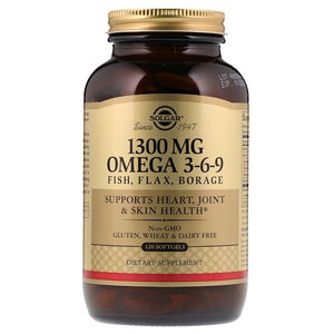 Solgar, Omega 3-6-9, 1,300 mg, 120 Softgels