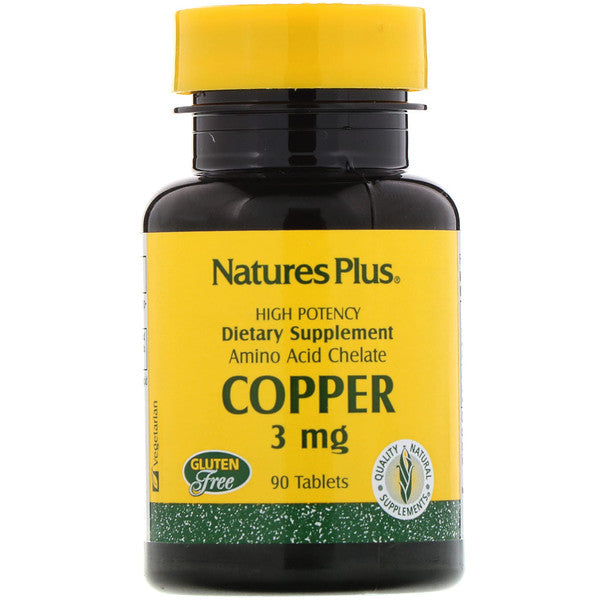 Nature's Plus, Copper, 3 mg, 90 Tablets