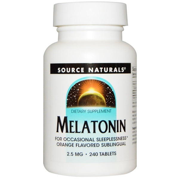 Source Naturals, Melatonin, Orange, 2.5 mg, 240 Lozenges