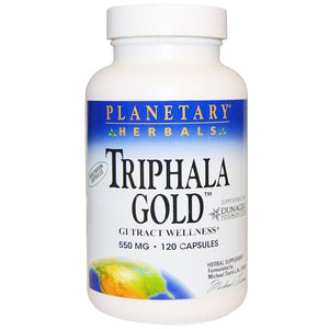 Planetary Herbals, Triphala Gold, GI Tract Wellness, 550 mg, 120 Capsules