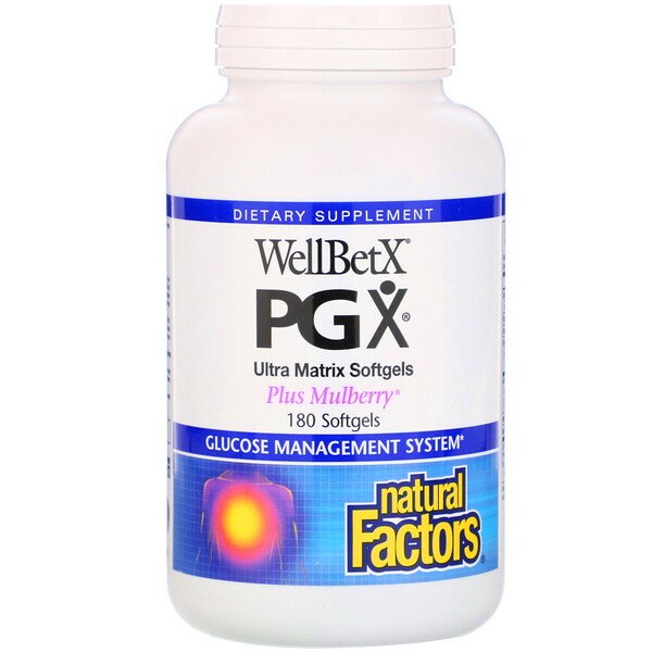 Natural Factors, WellBetX PGX, Plus Mulberry, 180 Softgels