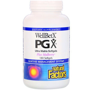 Natural Factors, WellBetX PGX, Plus Mulberry, 180 Softgels