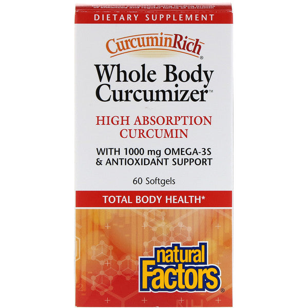 Natural Factors, CurcuminRich, Whole Body Curcumizer, 60 Softgels