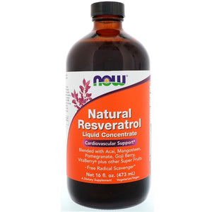 Now Foods, Natural Resveratrol, Liquid Concentrate, 16 fl oz (473 ml)