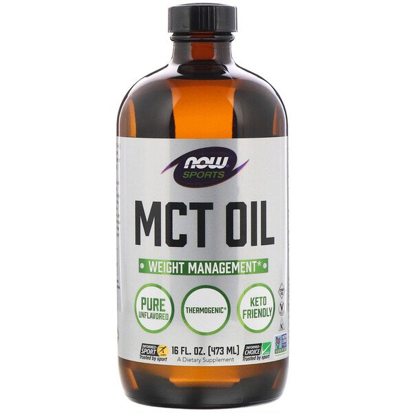 Now Foods, Sports, MCT Oil, Unflavored, 16 fl oz (473 ml)