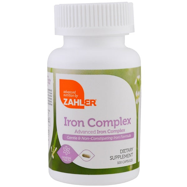 Zahler, Iron Complex, Advanced Iron Complex, 100 Capsules