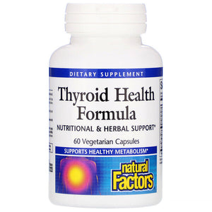 Natural Factors, Thyroid Health Formula, 60 Vegetarian Capsules