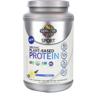 Garden of Life, Sport, Organic Plant-Based Protein, Refuel, Vanilla, 28.4 oz (806 g)