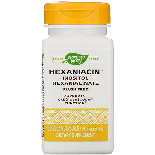 Nature's Way, HexaNiacin, 590 mg, 60 Vegan Capsules