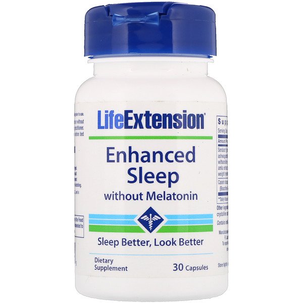 Life Extension, Enhanced Sleep without Melatonin, 30 Capsules