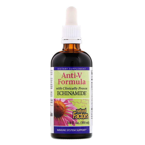 Natural Factors, Anti-V Formula with Clinically Proven Echinamide, 3.4 fl oz (100 ml)