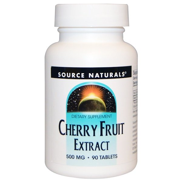 Source Naturals, Cherry Fruit Extract, 500 mg, 90 Tablets