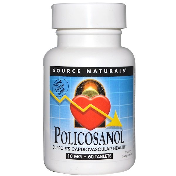 Source Naturals, Policosanol, 10 mg, 60 Tablets