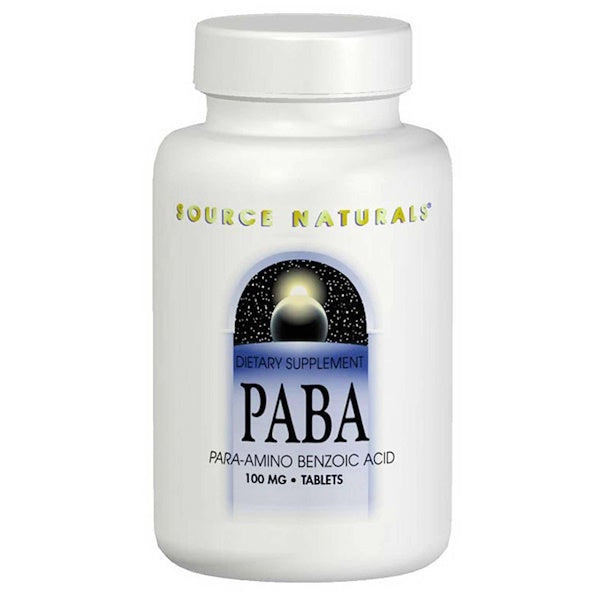 Source Naturals, PABA, 100 mg, 250 Tablets