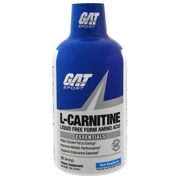 GAT, L-Carnitine, Amino Acid, Free Form, Blue Raspberry, 16 oz (473 ml)