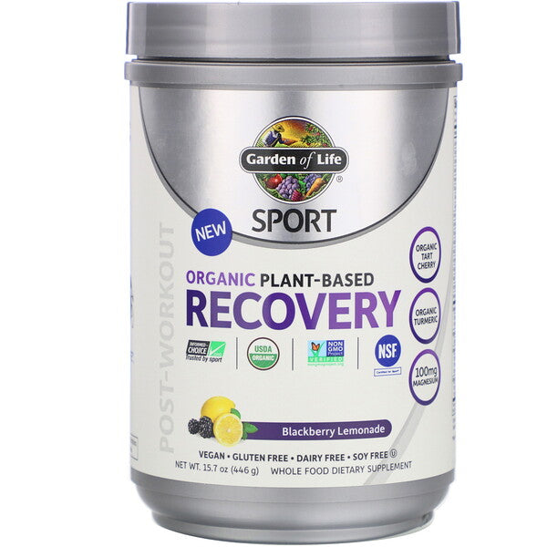 Garden of Life, Sport, Organic Plant-Based Recovery, Blackberry Lemonade, 15.7 oz (446 g)