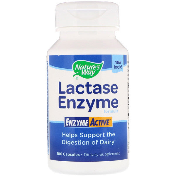 Nature's Way, Lactase Enzyme Formula, 100 Capsules