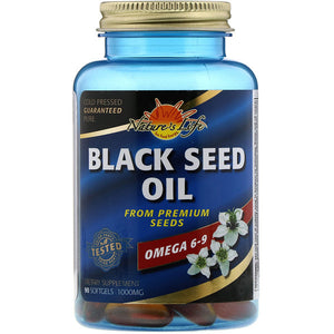 Nature's Life, Black Seed Oil, 1000 mg, 90 Softgels