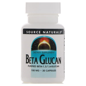 Source Naturals, Beta Glucan, 100 mg, 30 Capsules