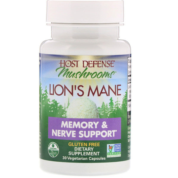 Fungi Perfecti, Lion's Mane, Memory & Nerve Support, 30 Vegetarian Capsules