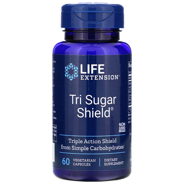 Life Extension, Tri Sugar Shield, 60 Vegetarian Capsules