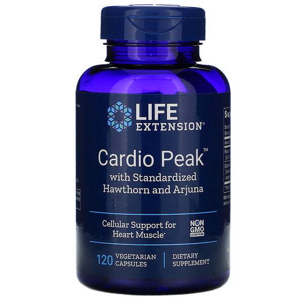 Life Extension, Cardio Peak with Standardized Hawthorn and Arjuna, 120 Vegetarian Capsules