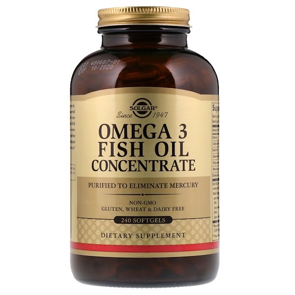 Solgar, Omega-3 Fish Oil Concentrate, 240 Softgels – ME·MORI
