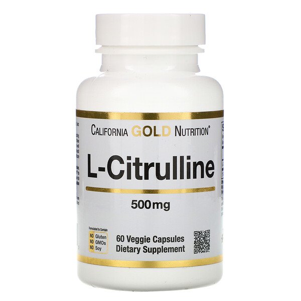California Gold Nutrition, L-Citrulline, 500 mg, 60 Veggie Capsules