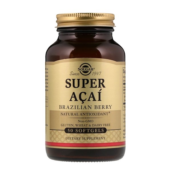 Solgar, Super Acai, Brazilian Berry, 50 Softgels