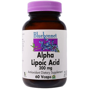 Bluebonnet Nutrition, Alpha Lipoic Acid, 200 mg, 60 Vcaps