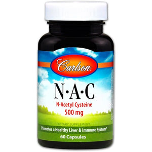 Carlson Labs, N-A-C, 500 mg, 60 Capsules