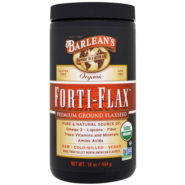 Barlean's, Organic Forti-Flax, Premium Ground Flaxseed, 16 oz (454 g)