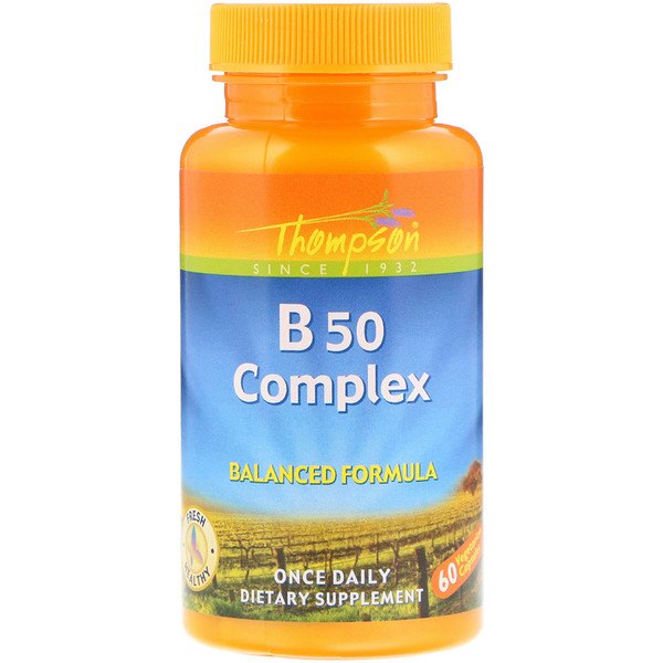 Thompson, B50 Complex, 60 Capsules