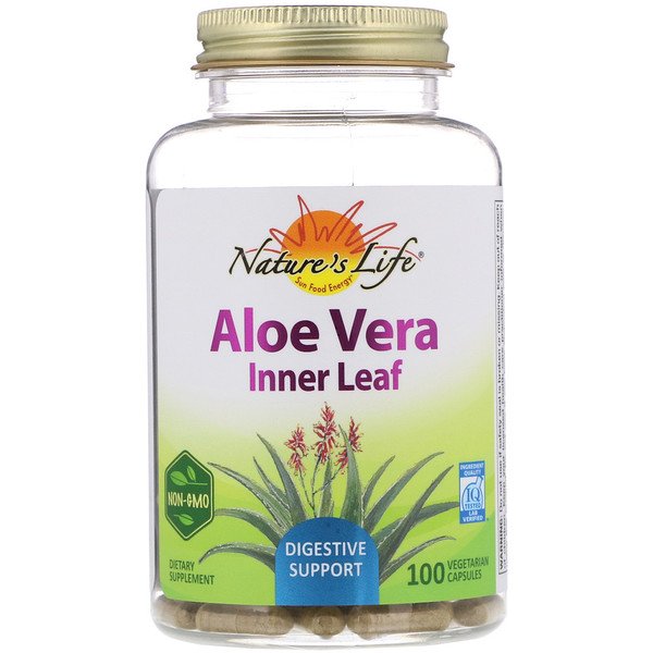 Nature's Herbs, Aloe Vera, Inner Leaf, 100 Vegetarian Capsules