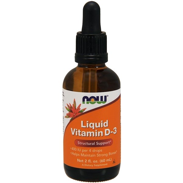 Now Foods, Liquid Vitamin D-3, 2 fl oz (59 ml)