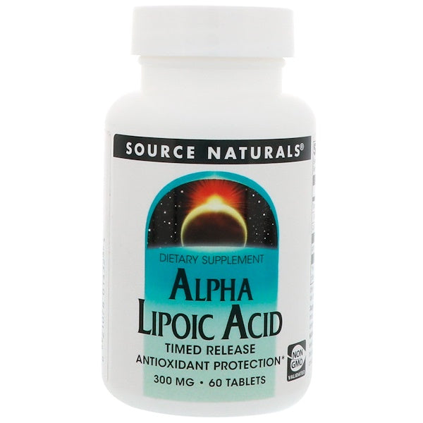 Source Naturals, Alpha Lipoic Acid, Timed Release, 300 mg, 60 Tablets