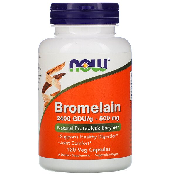 Now Foods, Bromelain, 500 mg, 120 Veg Capsules