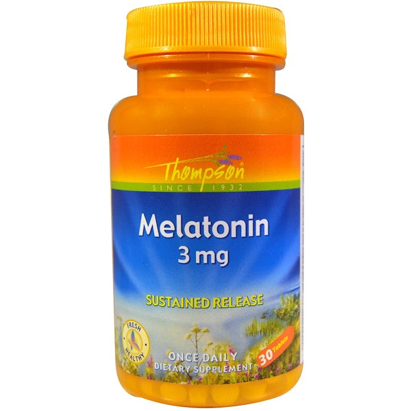 Thompson, Melatonin, 3 mg, 30 Tablets