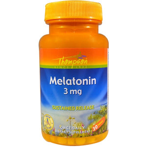 Thompson, Melatonin, 3 mg, 30 Tablets