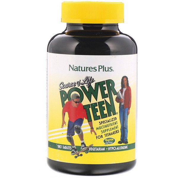 Nature's Plus, Source of Life, Power Teen, 180 Tablets
