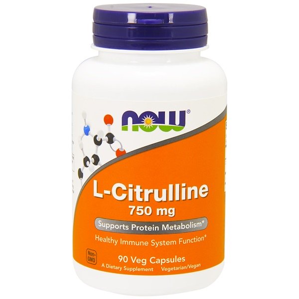 Now Foods, L-Citrulline, 750 mg, 90 Veg Capsules