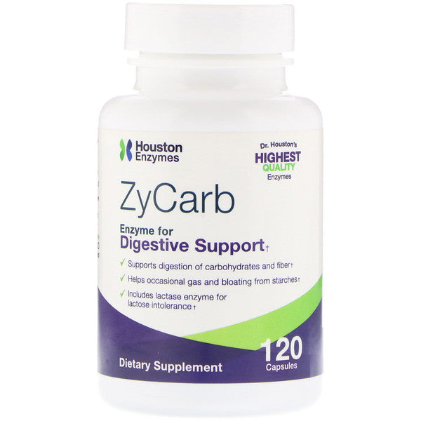 Houston Enzymes, ZyCarb, 120 Capsules