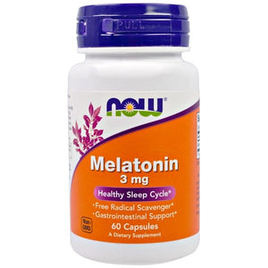 Now Foods, Melatonin, 3 mg, 60 Capsules